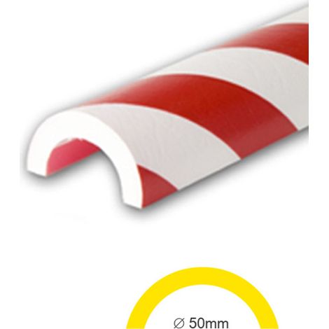 AMORTISSEURS DE CHOCS BLANC ET ROUGE SURFACE TUBES 50 (WN01067)