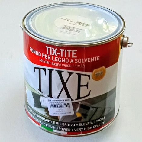 Tixe tix-tite 2,5lt fondo primer bianco opaco per muro e legno base solvente (1/5)