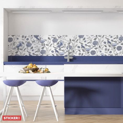 Crédence adhésive imperméable Very Peri 100 x 60 cm – Technologie anti-bulles pour installation facile – Pour cuisine et salle de bains (1/4)