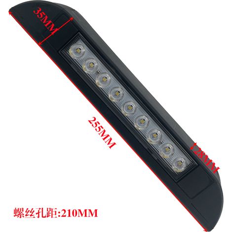 RV awning light, yacht interior modification LED strip light 12-24V RV light cross-border hardware accessories - short black no switch - km (1/3)