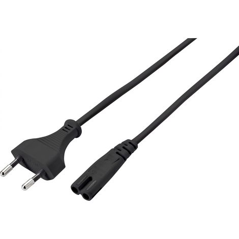 Sygonix SY-5043508 Strom Netzkabel Schwarz 5.00 m