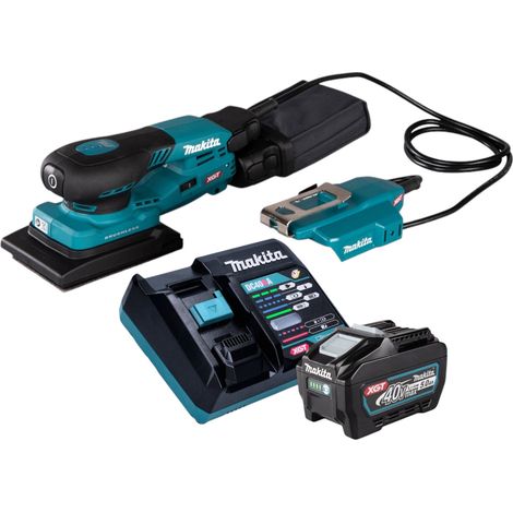 Makita BO 005 CGT101 Levigatrice orbitale a batteria 40 V max. 80 x 130 mm 3,0 mm di corsa Brushless + 1x batteria ricaricabile 5,0 Ah + caricabatterie (1/5)