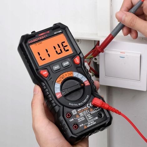 Multimetro digitale portatile, misuratore di continuità di tensione RMS NCV, voltmetro LCD (1/5)