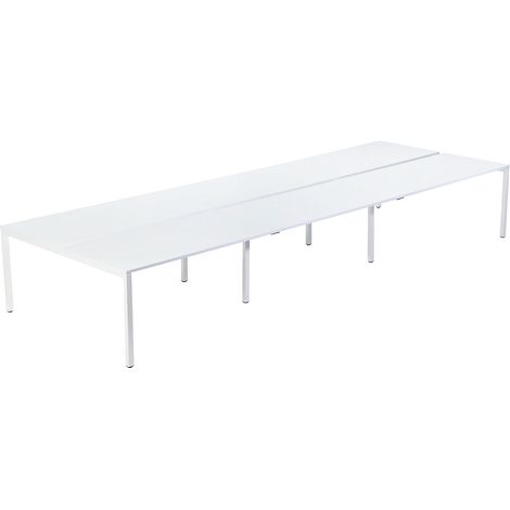 EasyDesk, Bureau pour six personnes, largeur 1200 / 3600 mm, (1/2)