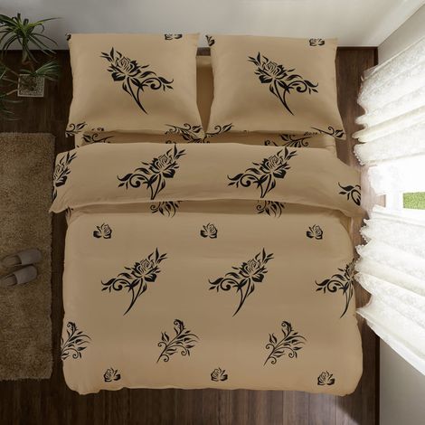 LITERIE EN COTON 220x200 CUIVRE (1/4)