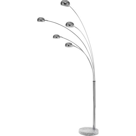 Lámpara de pie moderna con 5 pantallas orientables h216 cm Wellington (1/4)