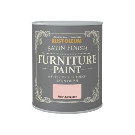 Rust-Oleum Satin Furniture Paint - Pink Champagne - 750ML