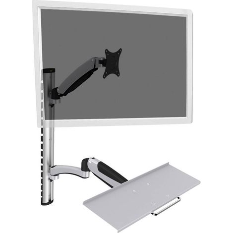 Support mural pour écran Digitus DA-90354 38,1 cm (15") - 68,6 cm (27") réglable en hauteur, tablett (1/3)