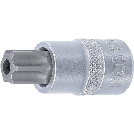 Douille à Embouts 12,5 mm (1/2) Profil T Torx avec Perçage T70 - Précision et Robustesse, Acier - D-Work
