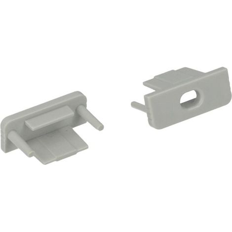 Coppia Tappi Tappini Termine Per Chiusure Profilo Barra Alluminio Tondo Slim BA2008 (1/3)