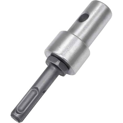 Adaptador para taladro barrena, adaptador para taladro de hielo, rosca sin chaveta, adaptador para portabrocas de vástago redondo (1/5)