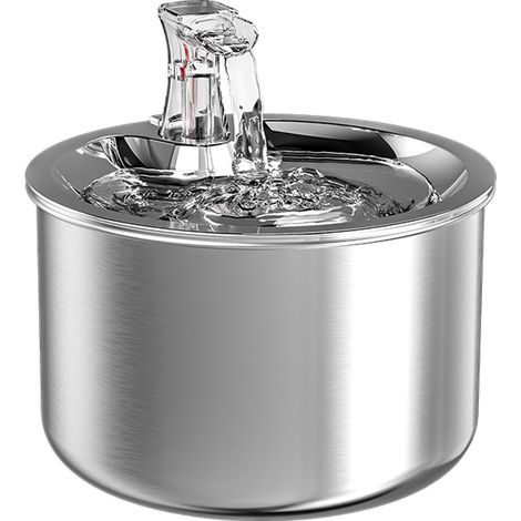 1 Distributeur eau, Acier inoxydable 304, Système filtration, Grande capacité,, Chat Chien (1/5)
