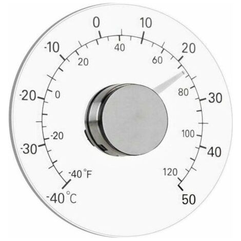 Bardusch-Thermomètre de De Fenêtre pour Extérieur Intérieur, Aucune Pile Requise, Cadran Transparent, ThermomèTre MétéO, Lectures PréCises pour Maison, Bureau, Terrasse (1/5)