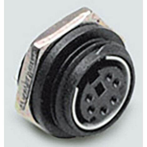 Mini DIN embase femelle, verticale BKL Electronic 0204035 Nombre de pôles: 4 noir 1 pc(s) (1/3)