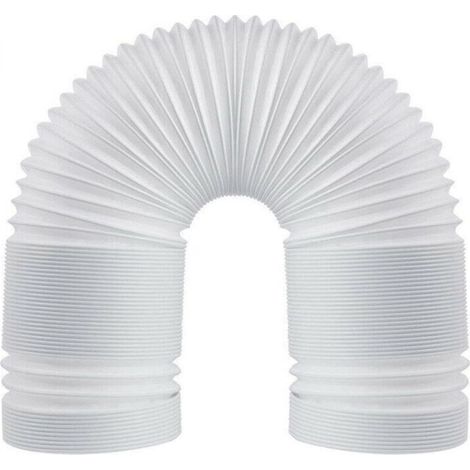 Universal 150mm PVC flexible exhaust hose with a 3m length, for air conditioners, cooker hoods, and tumble dryers. (1/5)