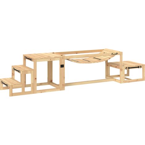 Éléments ajustables set d'agility pour chien avec pont souple, plateforme et escalier, entraînement jusqu'à 40 kg (1/5)