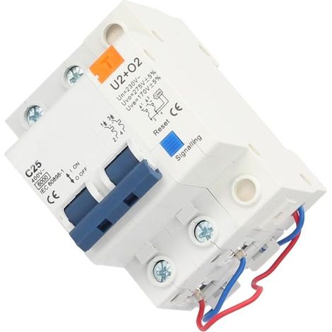 Interrupteur différentiel 1P+N 25 A 0,030 A 6 KA Classe C pour Protection électrique et sécurité dans Les installations électriques.
