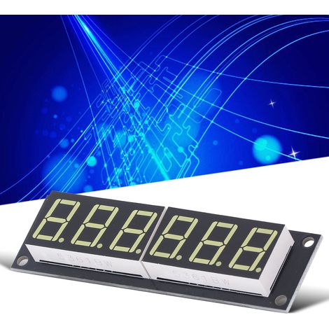 TM1637 0,56 Zoll sechsstelliges LED-Anzeigemodul, Dezimal-Digitalanzeigemodul, segmentierte LED-Anzeige, weiße Anzeige, kompatibel mit Arduino. (1/5)