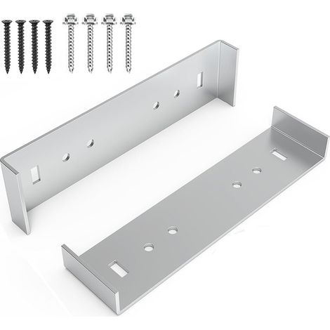 Support de montage en métal pour boîte aux lettres avec sol de 20,3 cm de large, accessoires de boîte aux lettres, en aluminium robuste avec 8 vis, accessoire en métal pour boîtes aux lettres
