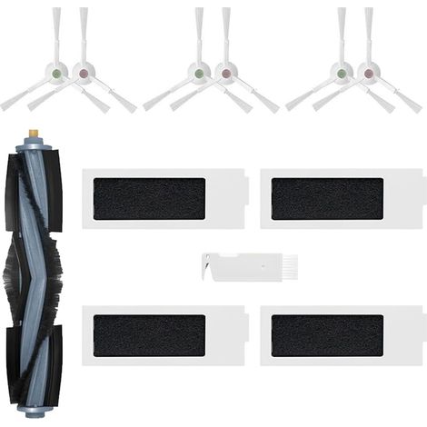 Lot de 12 brosses et filtres pour aspirateur ECOVACS DEEBOT T20 Omni T20e Omni (1/5)