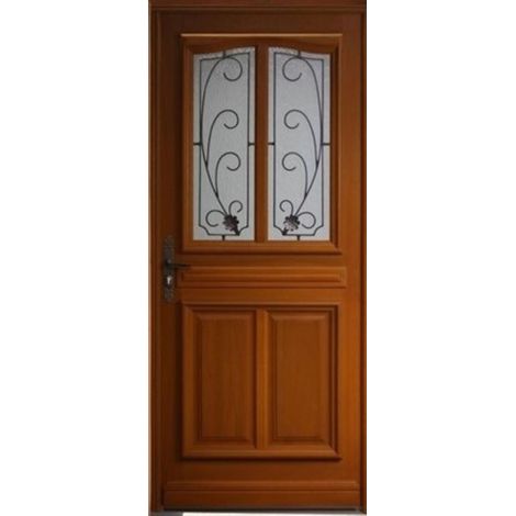 Porte d'entree Bois vitree, Mathis, H,200xl,90 p, droit Cotes Tableau (1/4)
