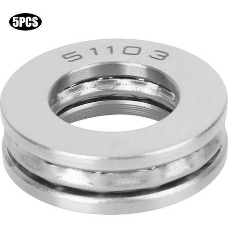 Roulements à billes de poussée axiale 51103 - Lot de 5 pièces pour applications industrielles (1/5)