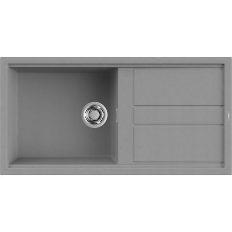 Lavello Elleci Incasso 1 vasca 100x51 Best 480 Granitek Grigio Cemento LGB48048 (1/3)