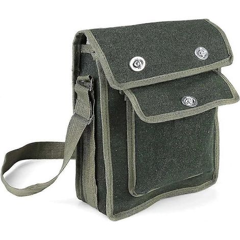 Sac à outils en tissu Oxford 600D, bandoulière réglable - Sac de rangement robuste et résistant à l'usure pour outils d'entretien, lampe torche et clés (1/5)