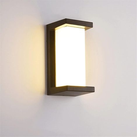 Aplique de pared LED, aplique de pared LED impermeable (versión europea), iluminación de pared para interiores y exteriores, iluminación de aluminio, aplique de pared, luz para escaleras, luz de jardí (1/4)