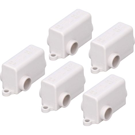 Lot de 5 connecteurs électriques dérivation en T bornier à vis ZK-T16 1000V 80A pour câble 2.5-16mm² (1/5)