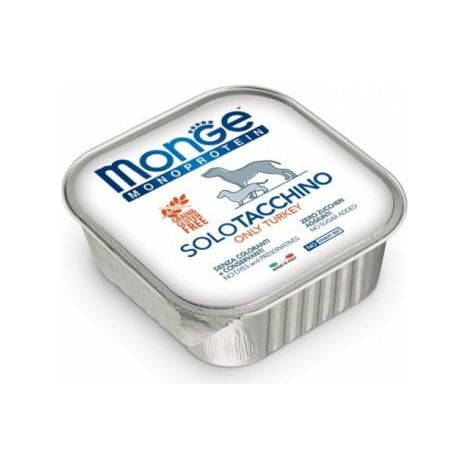 Monoprotéine pour chien Monge Solo Dinde 150 g