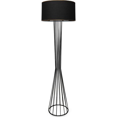 Lámpara de pie, lámpara de pie, iluminación de salón. Lamp Negro (1/3)