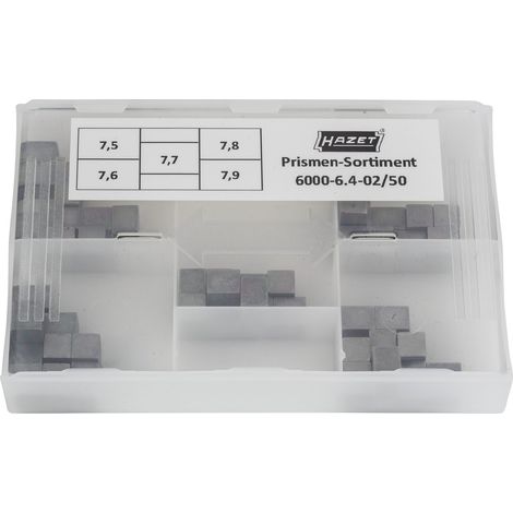 Hazet Prismen-Sortiment 7,5 / 7,6 / 7,7 / 7,8 / 7,9 mm, 6000-6.4-02/50 (1/2)