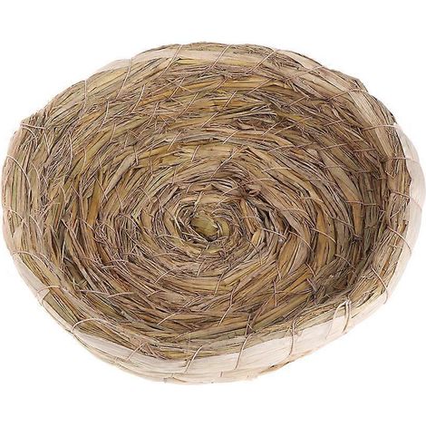 Strohmatte für Tauben, gewebtes Bett, Käfig, Kleintier, natürliche Stroheinstreu, warmes Zuhause