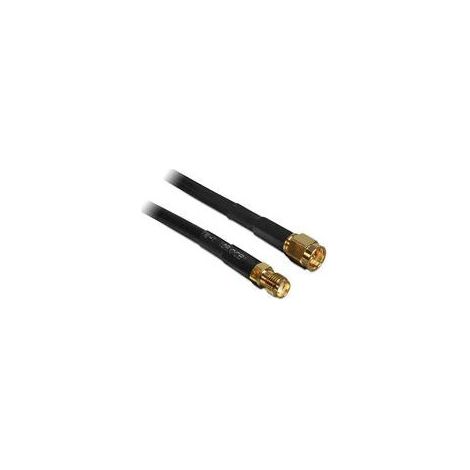 Delock Antennenverlängerungskabel Schwarz 5 m (1/2)