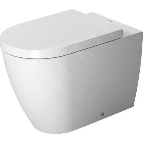 WC suspendu ME by Starck, encastré au mur, dimensions 370x600 mm, évacuation horizontale, blanc brillant (1/5)