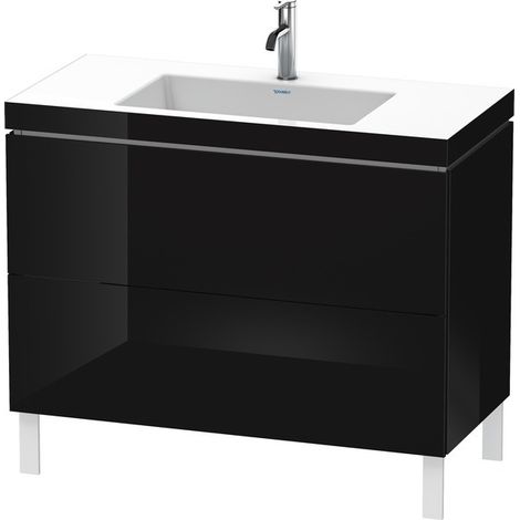 Duravit L-Cube meuble lavabo c-bonded avec socle sur pied, 100x48 (1/2)