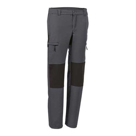 Pantalón multibolsillos en tejido técnico  VALENTO Dator M Gris/Negro