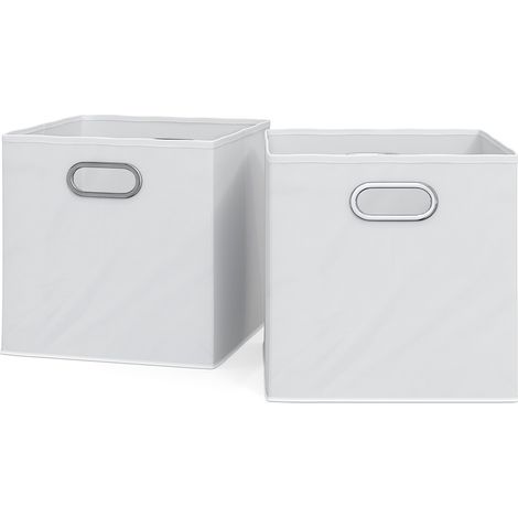 Faltbox , Weiß, 30 x 30 cm 2er Set, Vicco (1/5)