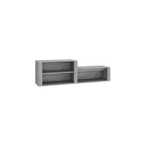 Armoire à chaussures Sonoma gris 150x35x45 Bois d'ingénierie (1/5)