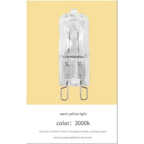 (10 pièces) Ampoule halogène pour four G9 230V 42W, antidéflagrante et résistante aux hautes températures (500°C). (1/5)