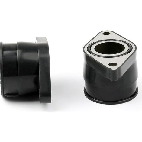 CREA – collecteur d'admission de carburateur en caoutchouc et aluminium, 1 paire, noir mat, de haute qualité, adapté pour Yamaha Tt 350 Xt 350