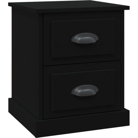 Maison Exclusive - Nachttisch Schwarz 39x39x47,5 cm Holzwerkstoff