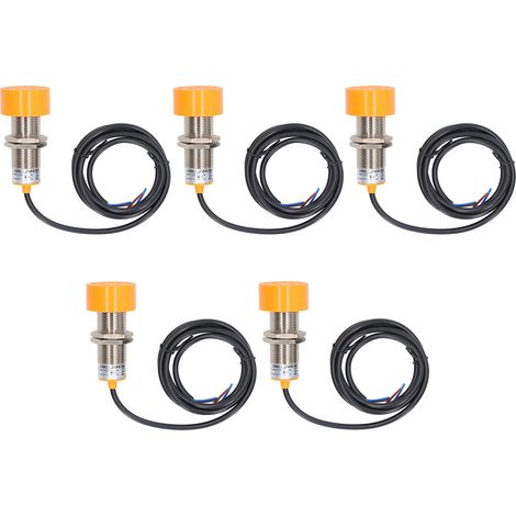Kit 5 capteurs inductifs de proximité IP65 non encastrés, interrupteur 2 fils normalement ouvert 10-30VDC (1/5)
