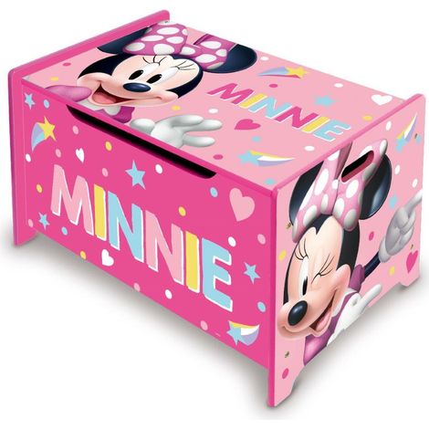 Cassapanca in legno Portagiochi Disney Minnie