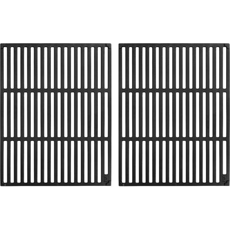 Lot de 2 grilles de barbecue en fonte - 45 x 70 cm - Pour G4-S, Pour Kansas Pro 4, Pour Rogue 525, Pour Prestige 500 (1/5)