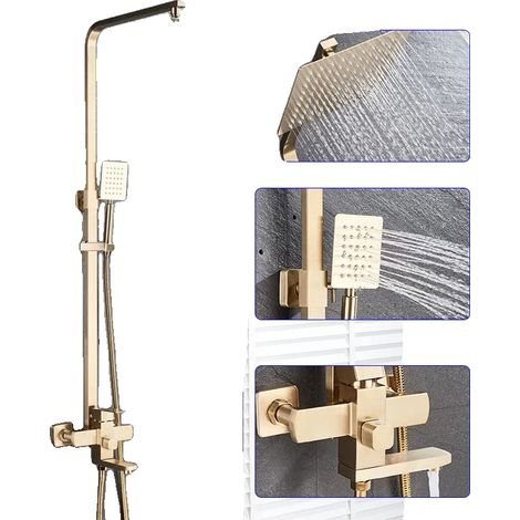 Duschset, modernes Design, robuste Messingkonstruktion, 8 Zoll (1/2)