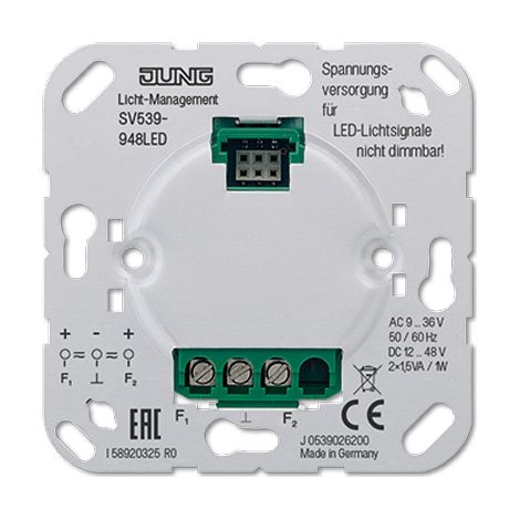 Jung SV 539-948 alimentazione LED argento interno