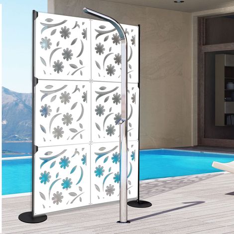 AUTUMN - Pannello in PVC traforato - Parasole - Colore: bianco - Misura: 48x48 cm (1/2)