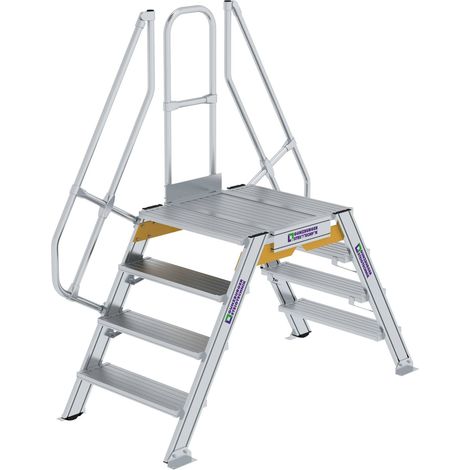 Günzburger Steigtechnik Escalier 60° Largeur de marche 800 mm 4 marches - 600914